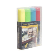 Board and glass markers, set of 4 (yellow, red, blue, green), 10 x 15 mm