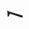 Shelf bracket, straight, right, black, 30 cm, multi-accessory - 12 mm