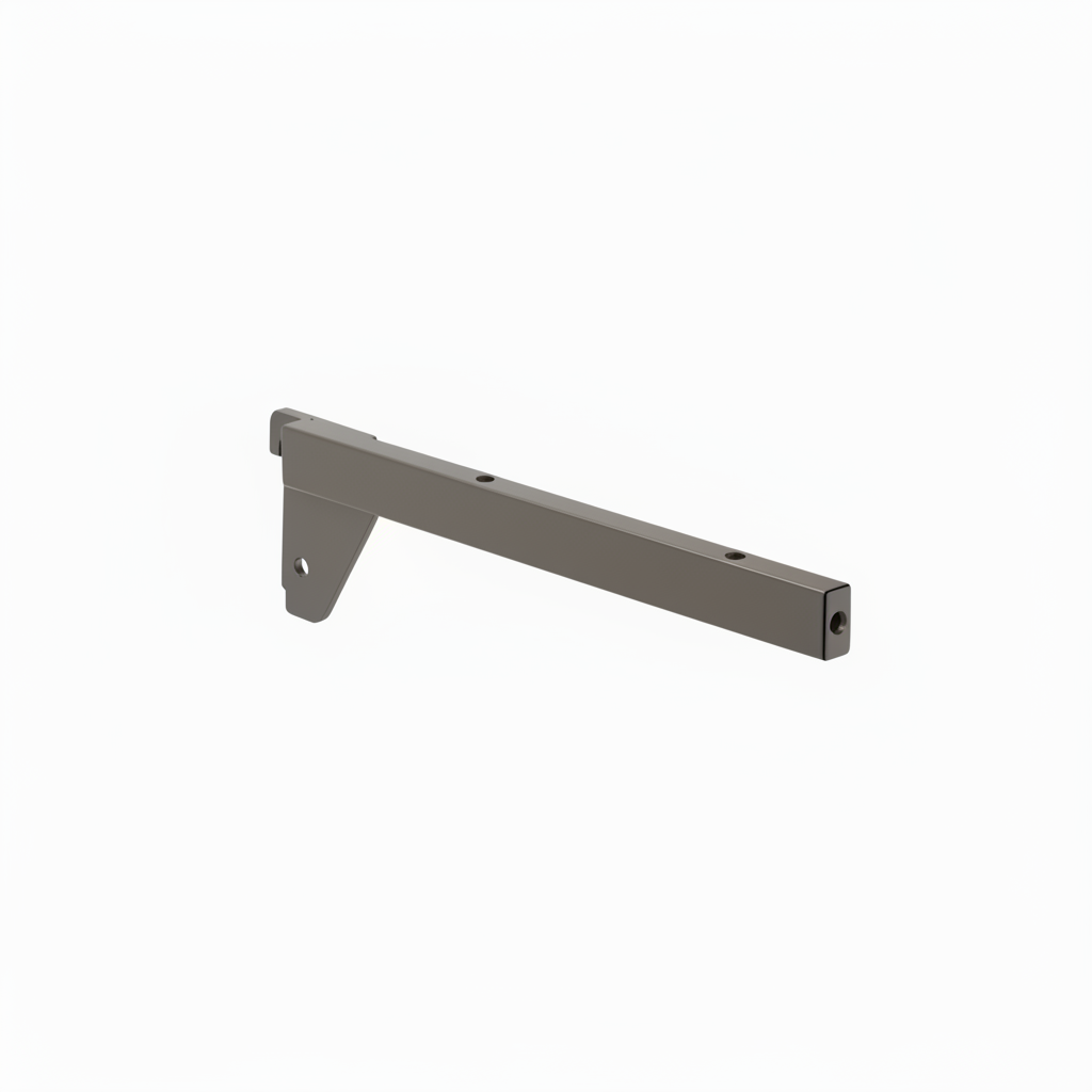 Shelf bracket, straight, right, titanium, 30 cm, multi-accessory - 12 mm