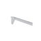 Shelf bracket, straight, left, chrome, 30 cm, multi-accessory - 12 mm