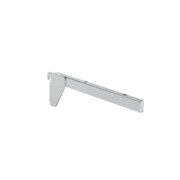 Shelf bracket, straight, left, chrome, 30 cm, multi-accessory - 12 mm