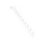 Angled front hanger with 9 balls. White, multi-accessory - 12 mm