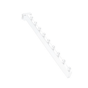 Angled front hanger with 9 balls. White, multi-accessory - 12 mm