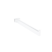 Straight front hang. White, multi-accessory - 12 mm
