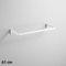 U-shaped curtain rod (61 cm). White, multi-accessory - 12 mm