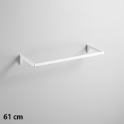 U-shaped curtain rod (61 cm). White, multi-accessory - 12 mm