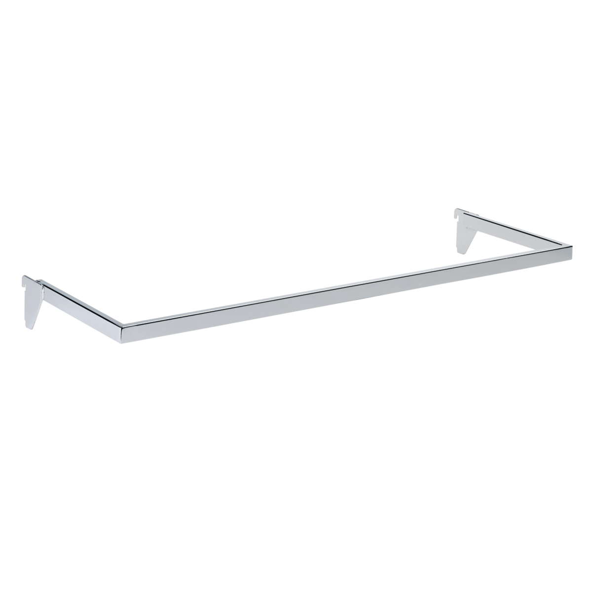 U-shaped curtain rod (91 cm). Chrome, multi-accessory - 12 mm