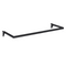 U-shaped curtain rod (91 cm). Black, multi-accessory - 12 mm