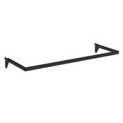U-shaped curtain rod (91 cm). Black, multi-accessory - 12 mm