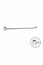 Product hook, chrome, 30 cm, extra heavy-duty, multi-accessory - 12 mm