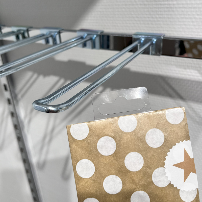 Euro hook for 12 mm decorative rod, galvanized, 10 cm