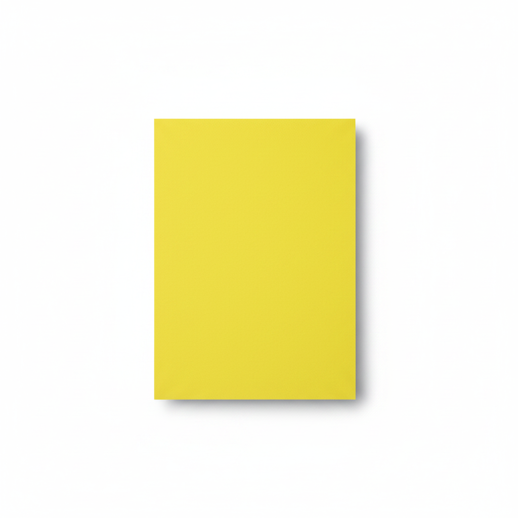 Signage paper, unprinted, A5, yellow, pack of 50 pcs.