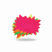 Star sticker - elongated - 10 pcs.