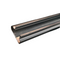 Striped grooved panel Plastic - Black, PVC, 120 cm