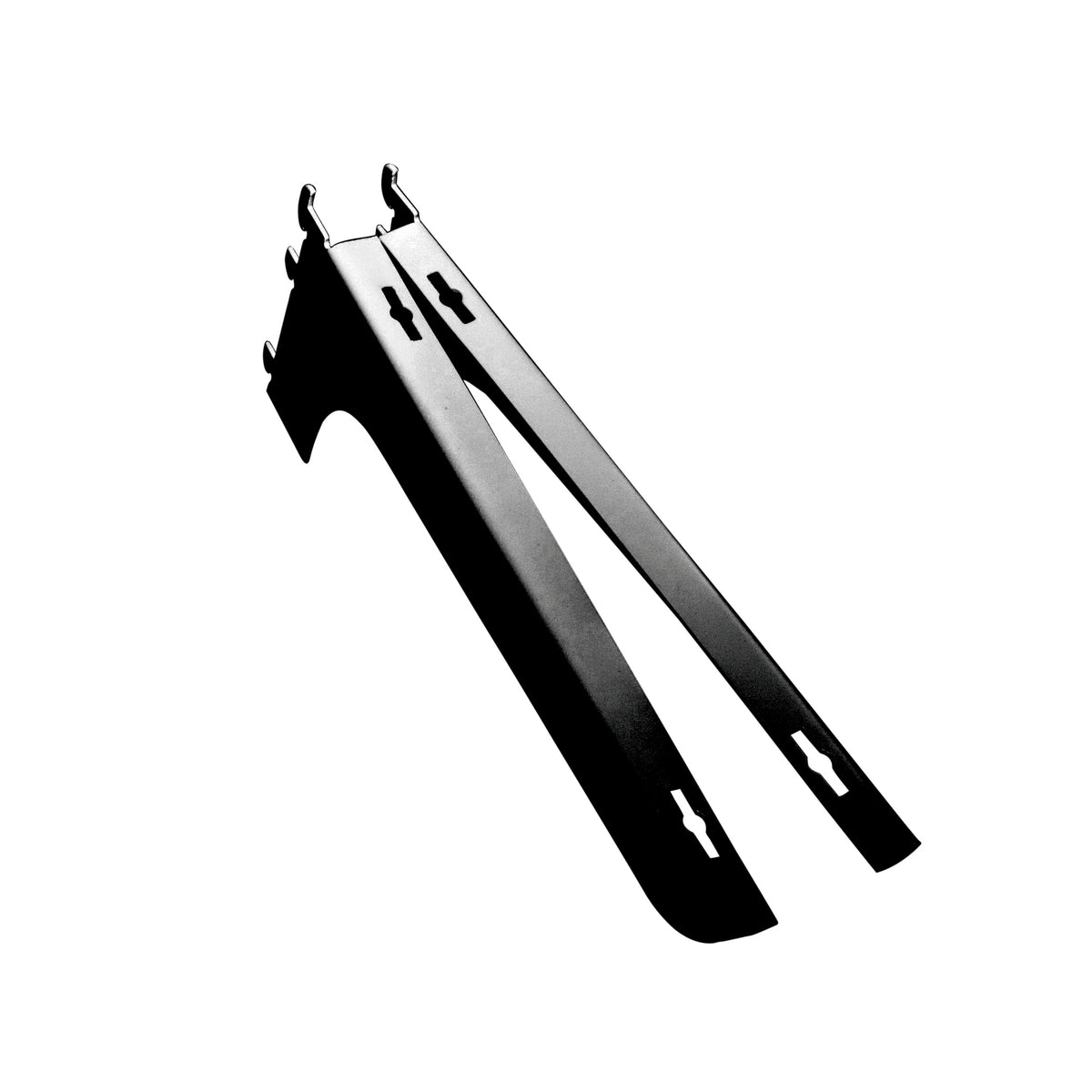 Shelf bracket, left, black - Superskinne