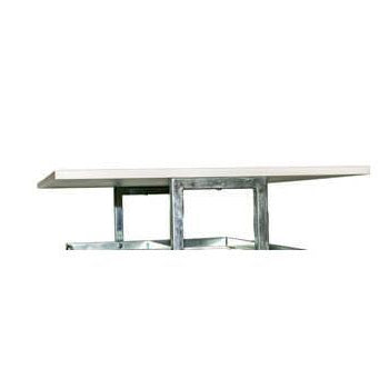 Top shelf for L-stand, white melamine, 70 x 90 cm