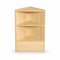 Slimline Disk, corner module, incl. 1 shelf, maple, D46 x W46 x H96 cm.