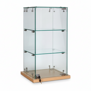 Counter display cabinet, Slimline, maple, W33 x D33 x H61