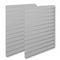 Grooved panel - Standard (120 x 240 cm) - Gray with aluminum strips