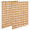 Grooved panel - Standard (120 x 240 cm) - Oak-look aluminium strips in white