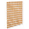 Grooved panel - Standard ( 120 x 120 cm.) - Oak-look with white plastic strips