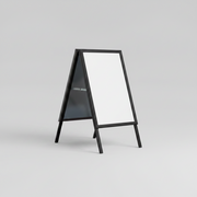 A-board sign with snap frames, 50 x 70 cm – black