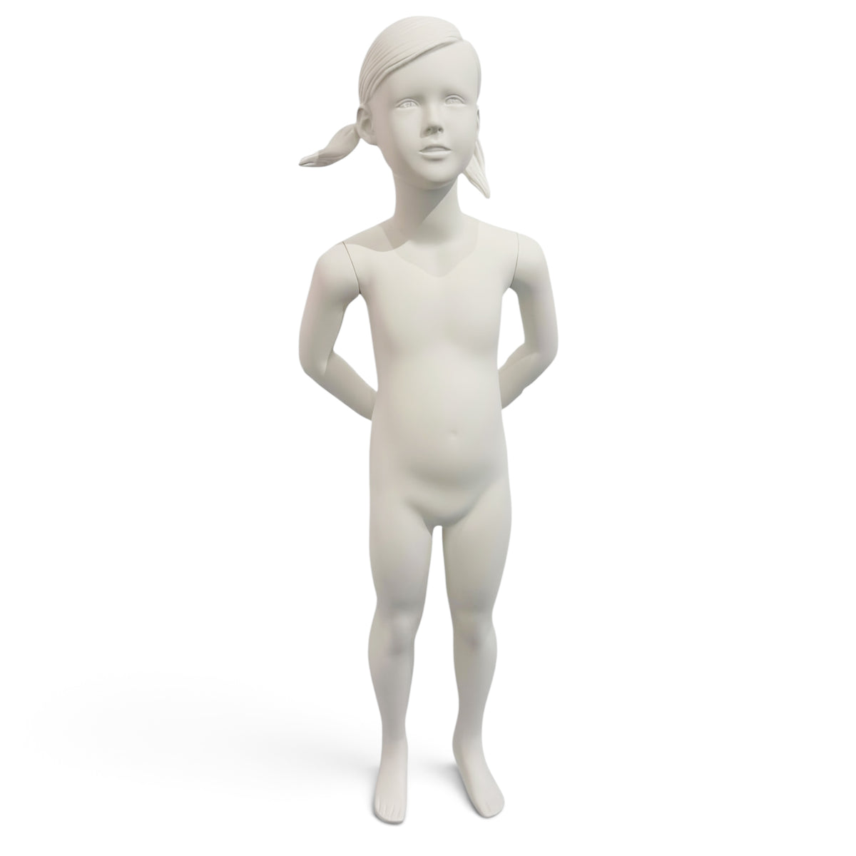 Girl child mannequin 7-8 years. Sculpted hair