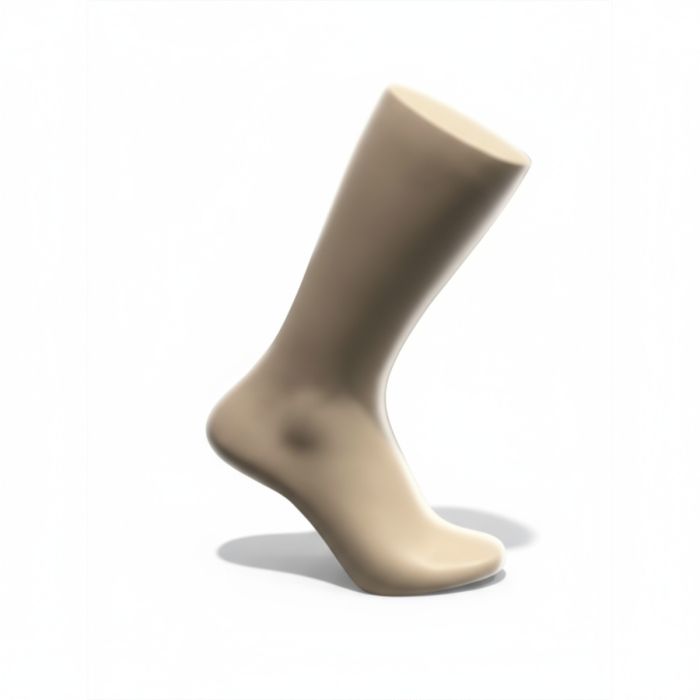 Compression stocking, adult, Heavy-footed, light skin tone