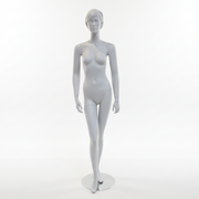 Female mannequin with face - Standard, sculpted hair! - White