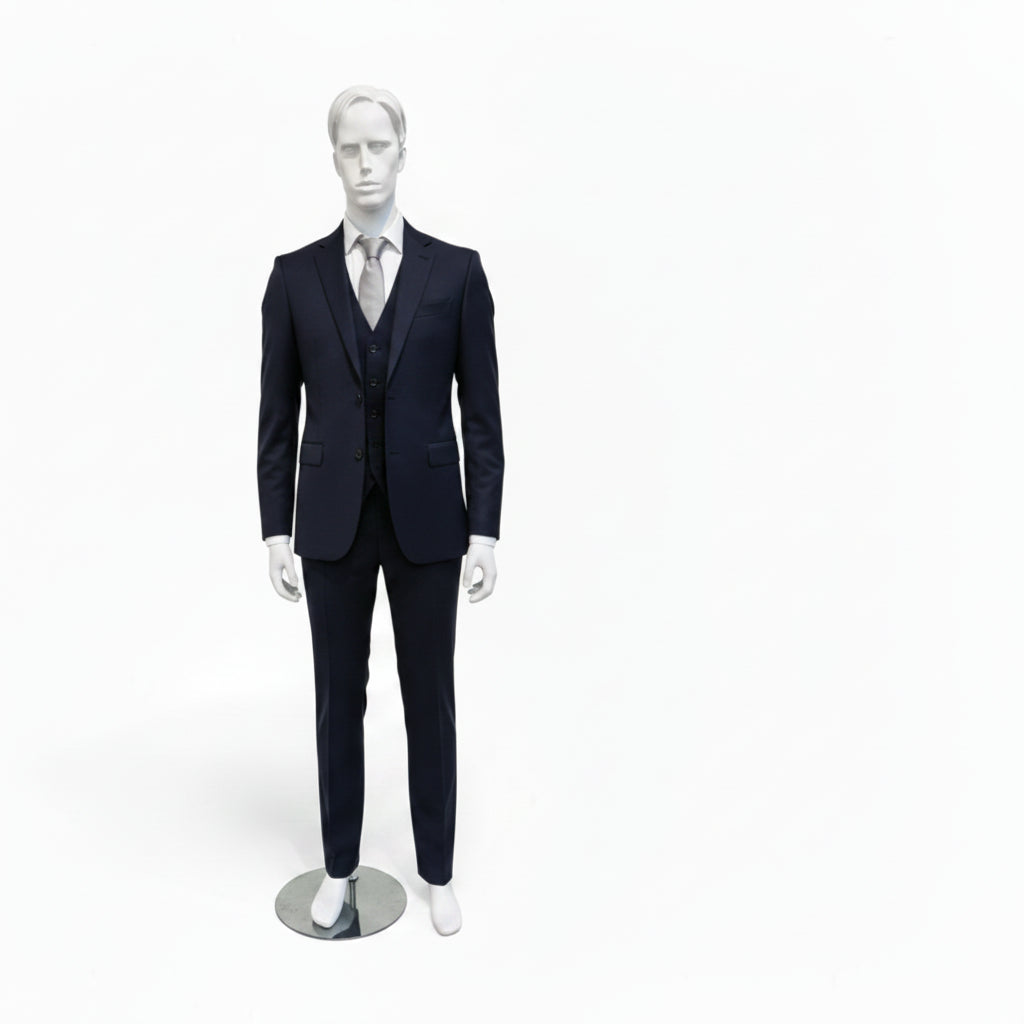Men's mannequin with face - standard - sculpted hair! - White