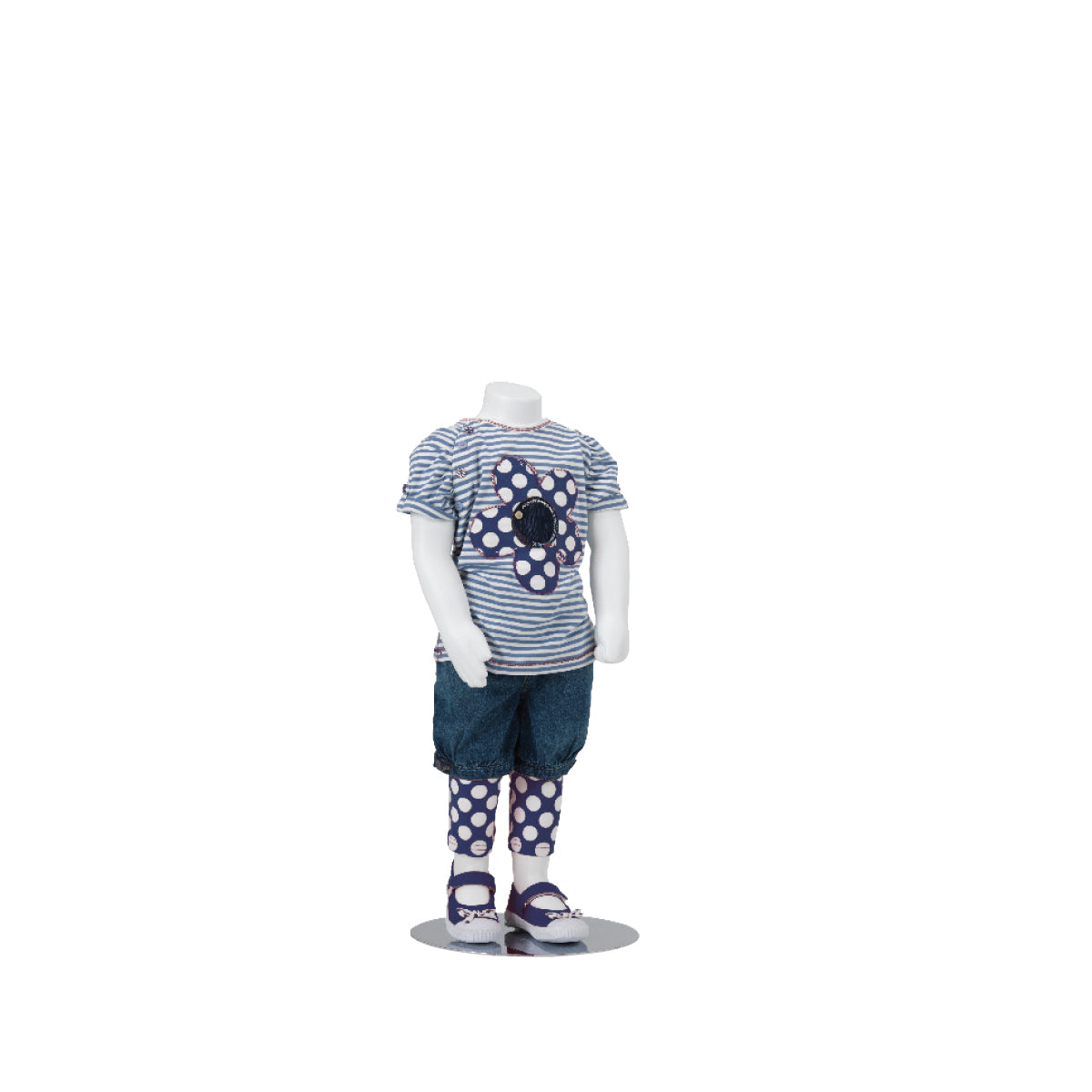 Child mannequin without head 2-4 years. White