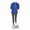 Women's mannequin, Model B with straight arms, staggered foot position and flexible head mount, white. Standard