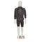 Male mannequin, model C with straight arms, head, white. Standard