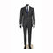 Men's mannequin, Model C with straight arms and flexible head system, black. Standard