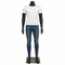 Men's mannequin, Model C with straight arms and flexible head system, black. Standard