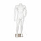 Male mannequin, Model D with bent arm and flexible head attachment, white. Standard