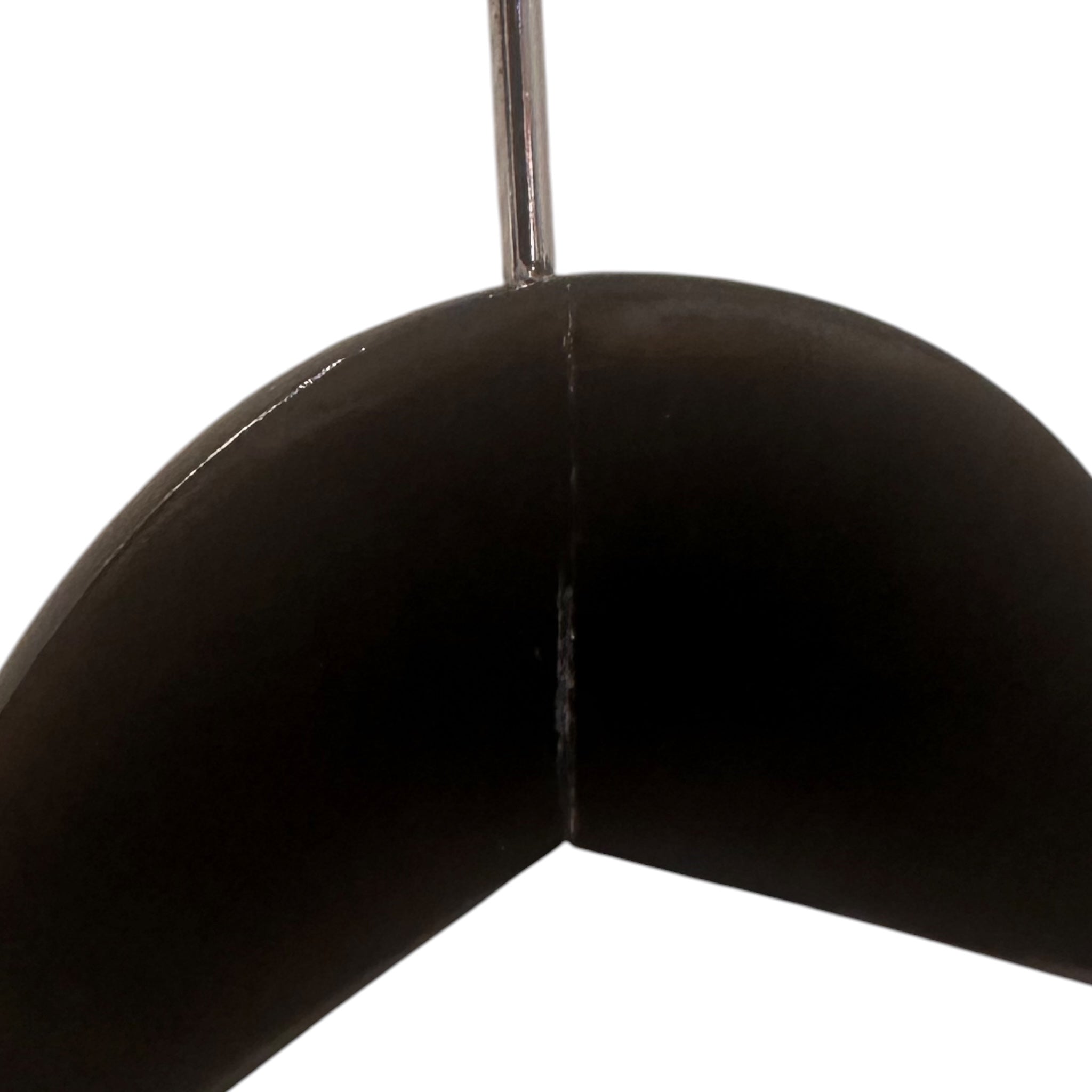 Wooden hanger, coat hanger, glossy black, 2nd quality