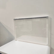 Magnetic sign holder, A4, W 21 x D 2 x H 29.8 cm, clear acrylic