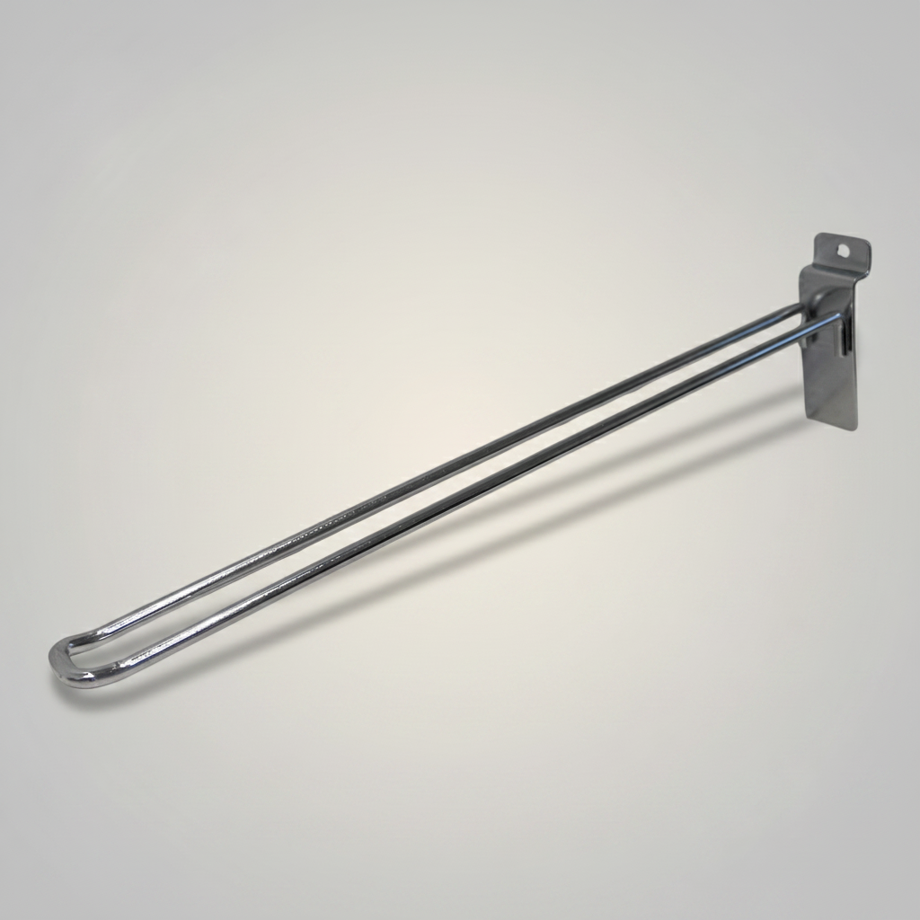 Euro hook for panel, chrome, 30 cm