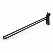 Euro hook for panel, black, 30 cm