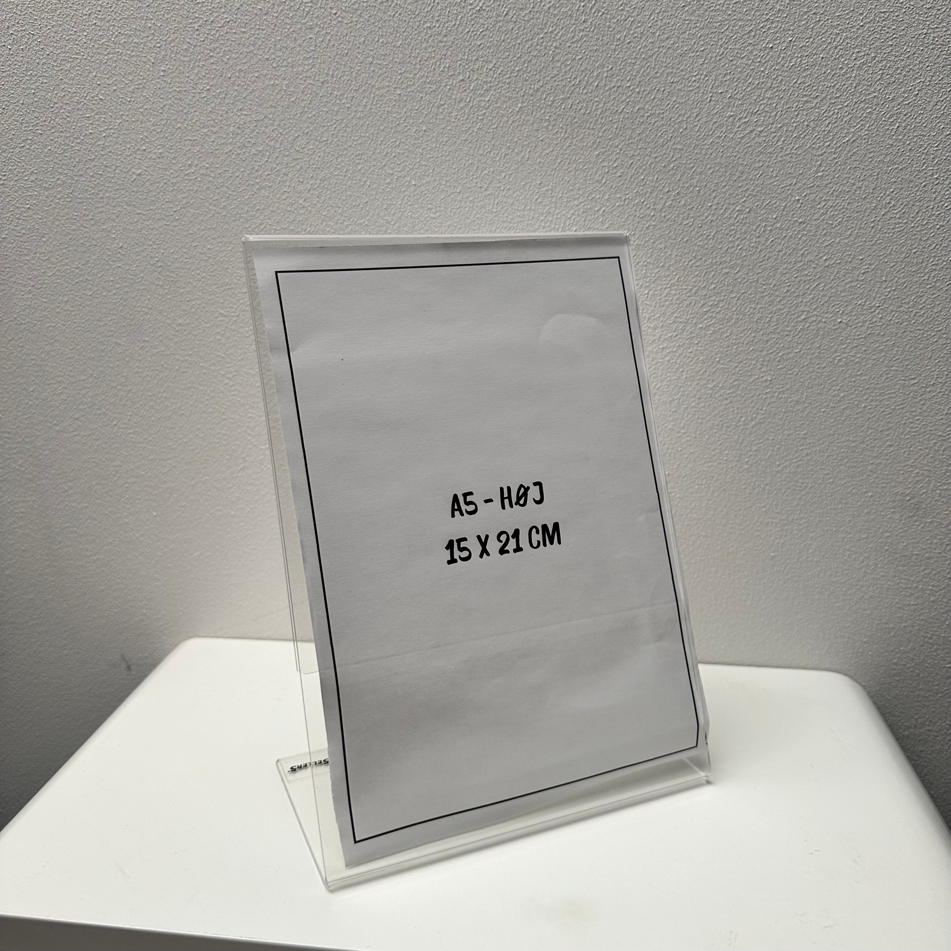 A5 angled / table sign holder, acrylic
