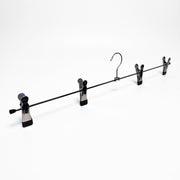 Metal clamp hanger (W 60 cm) - 50 pcs. 4 clamps H 7 cm. Black