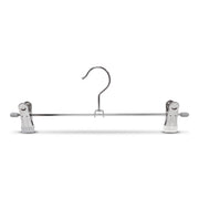 Clamp hanger, metal hanger in white, 30 cm. Price when buying min. 300 pcs.