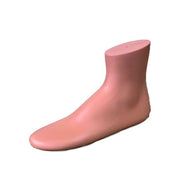 Women's stocking foot. Nude plastic, standing
