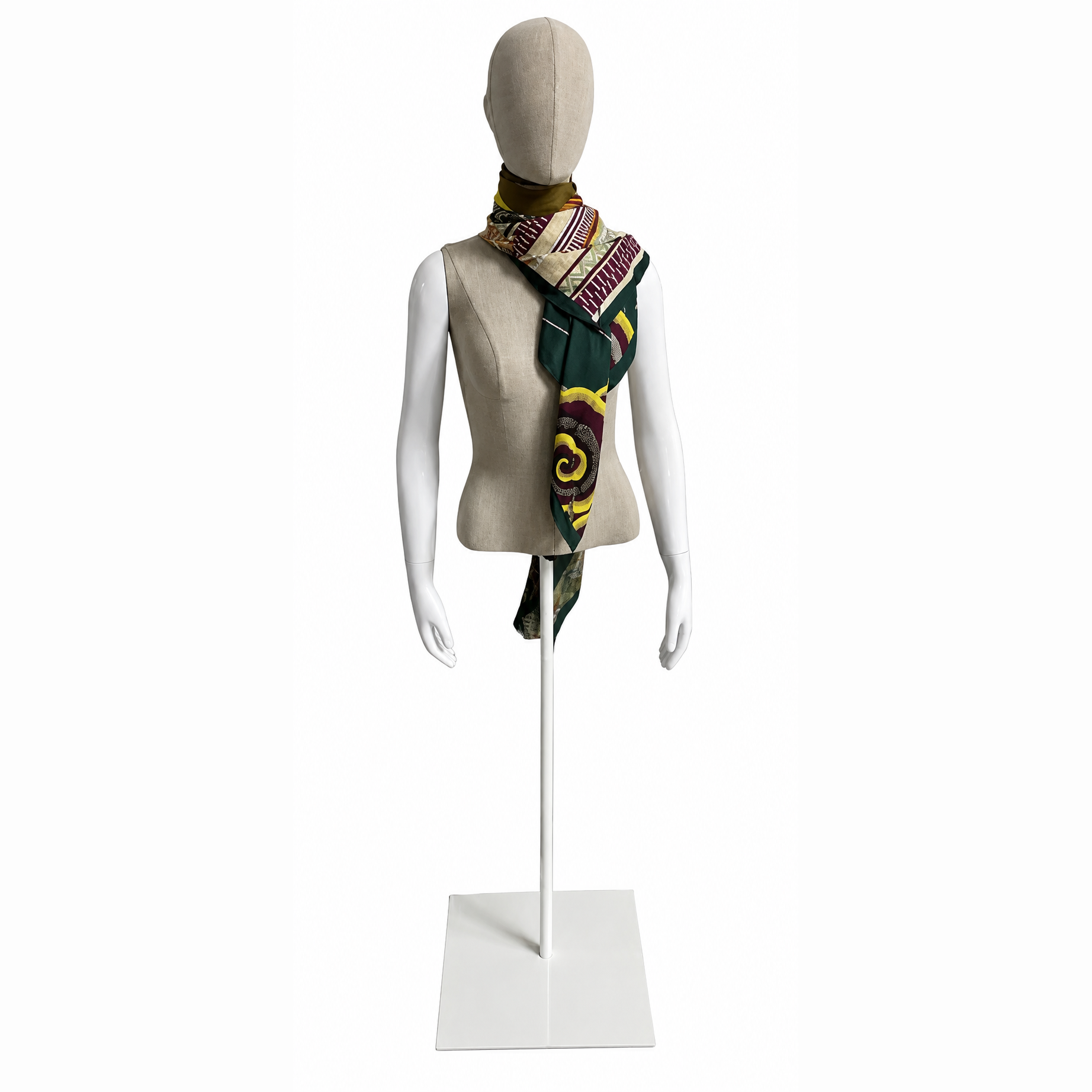 Female mannequin / torso with head and arms.