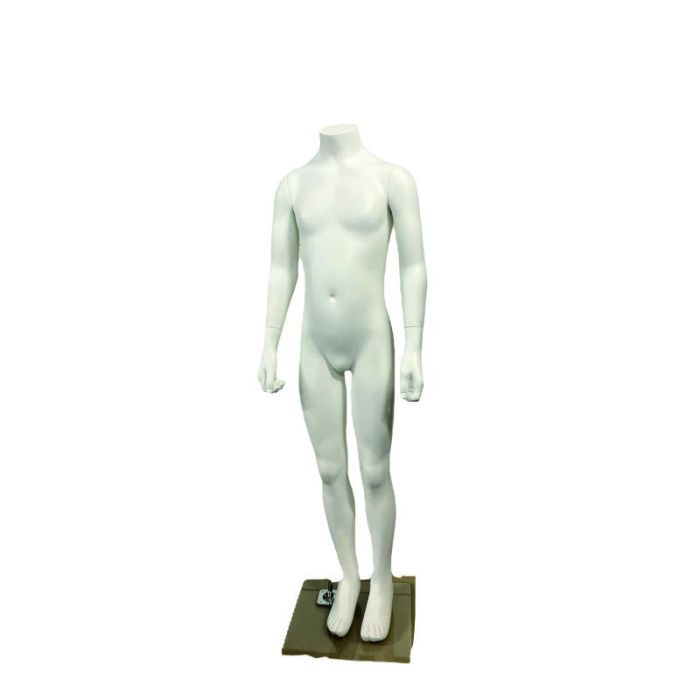 Children's mannequin. White unisex. H121 cm.