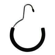 Scarf ring, H20 cm. Ø 12 cm with black foam rubber, chrome.