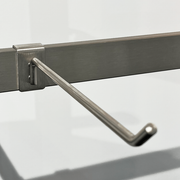 Hook for 12 mm decorative rod, Brushed satin, 20 cm. B-MT