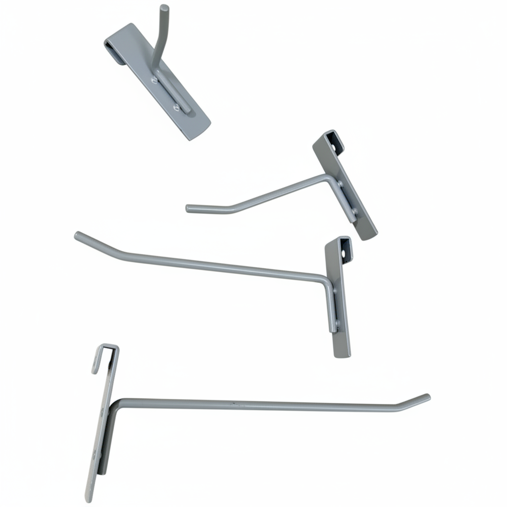 Corner hook for grid or jewelry stand, aluminum, 10 cm