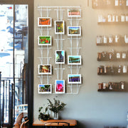 Postcard holder for wall 50 x 100 cm. White